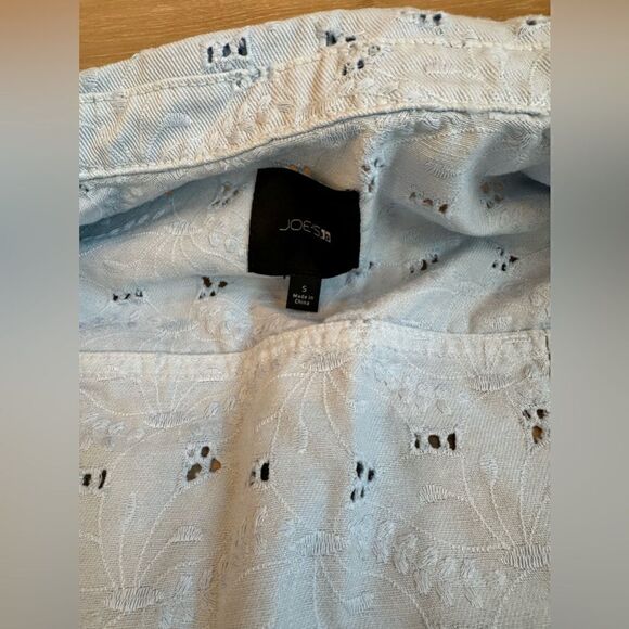 Joe’s The Boyfriend Denim Jacket  & Mini skirt set in Broderie wash - Picture 8 of 12